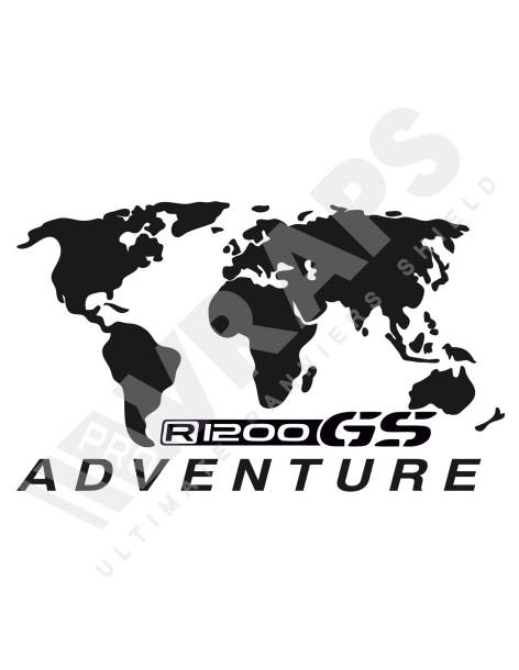 Naklejka mapa świata R1200GS ADVENTURE
