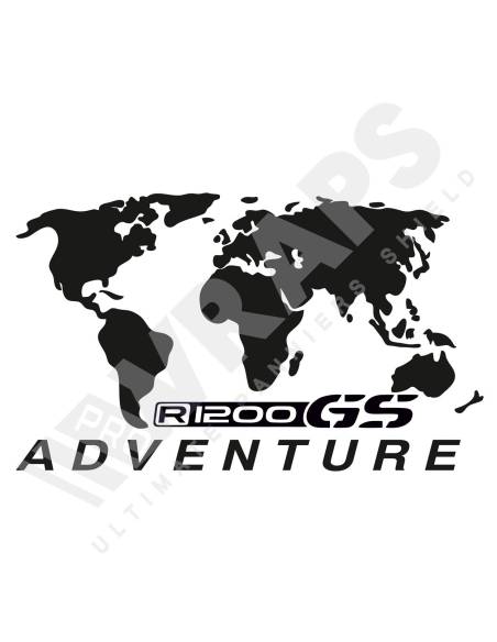 Naklejka mapa świata R1200GS ADVENTURE