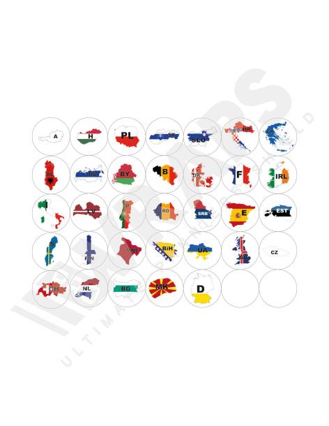 Naklejki flagi Europy