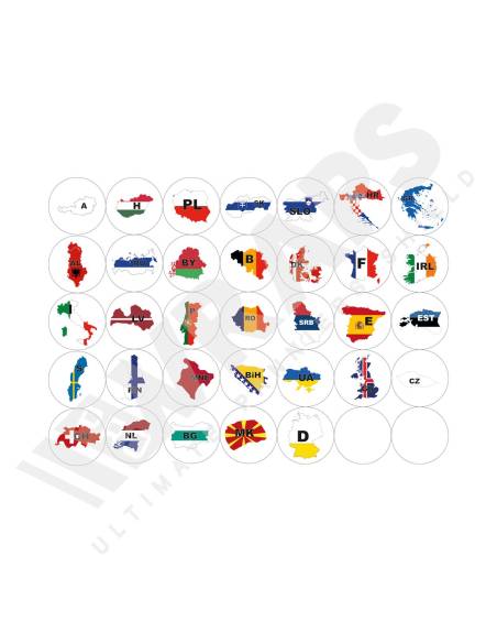 European flag stickers