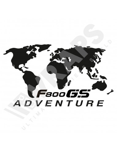 Naklejka F800 GS ADVENTURE mapa świata