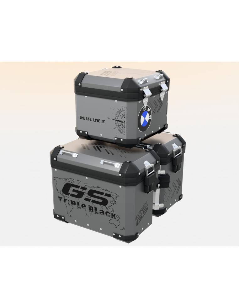 044.01 Triple Black on Grey Trip GT BL