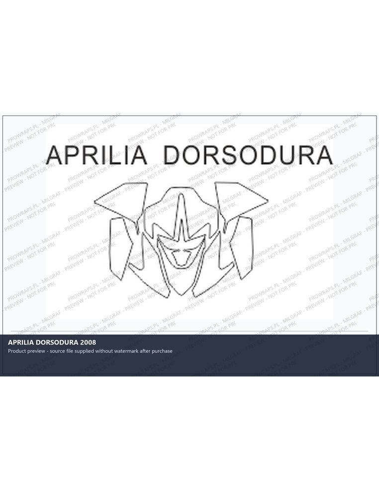 PPF Template - APRILIA DORSODURA 2008