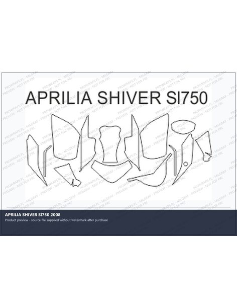 PPF Template - APRILIA SHIVER Sl750 2008