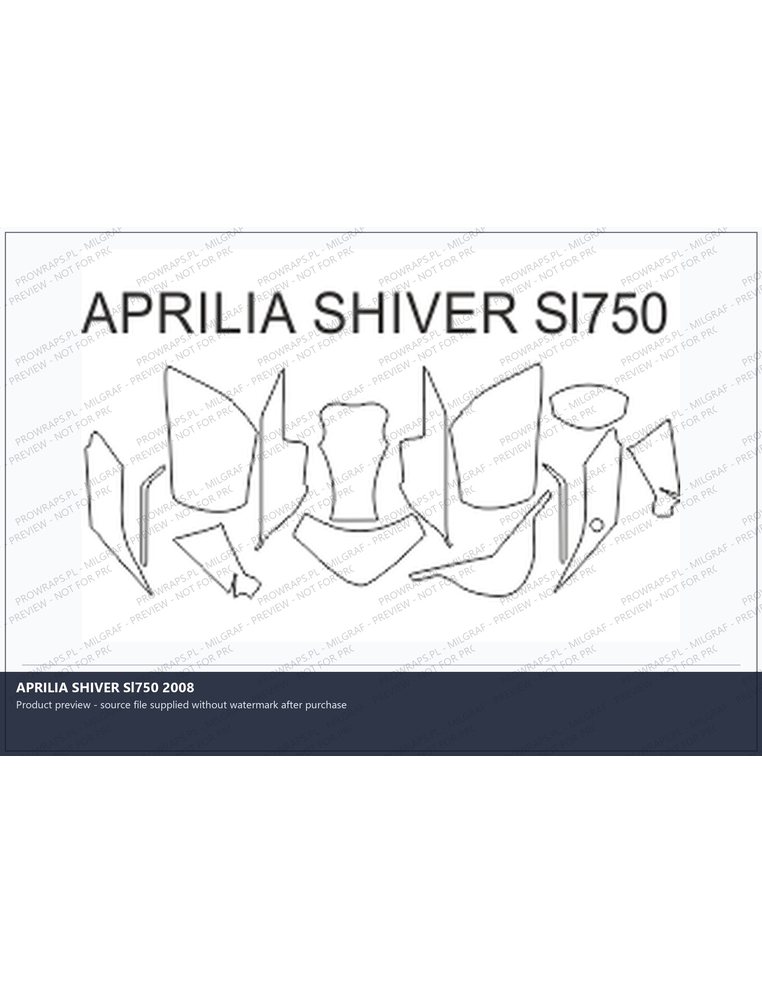 PPF Template - APRILIA SHIVER Sl750 2008