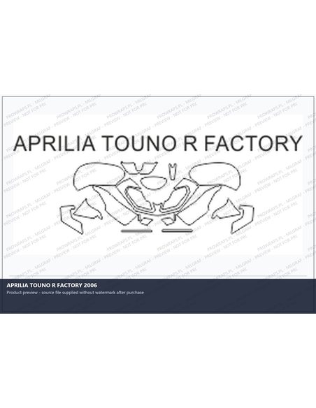 PPF Template - APRILIA TOUNO R FACTORY 2006