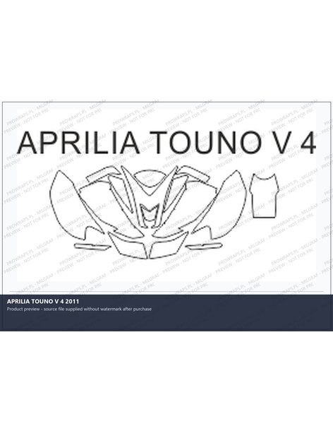 PPF Template - APRILIA TOUNO V 4 2011
