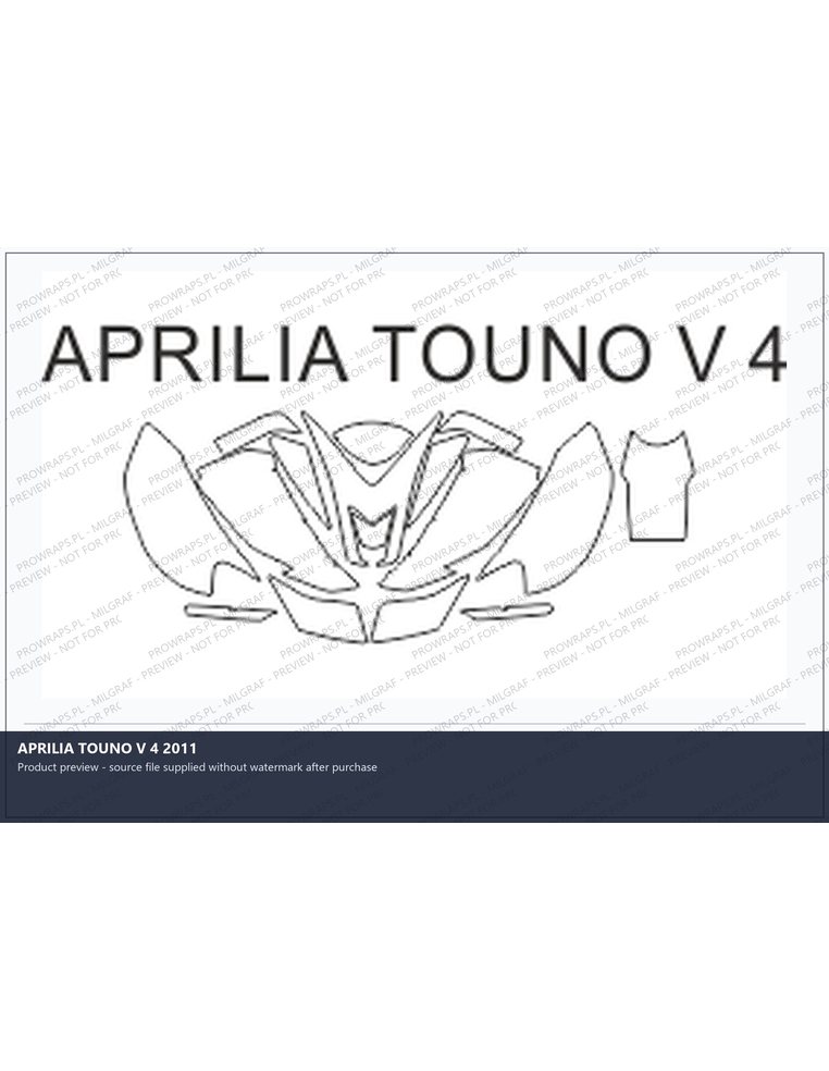 PPF Template - APRILIA TOUNO V 4 2011
