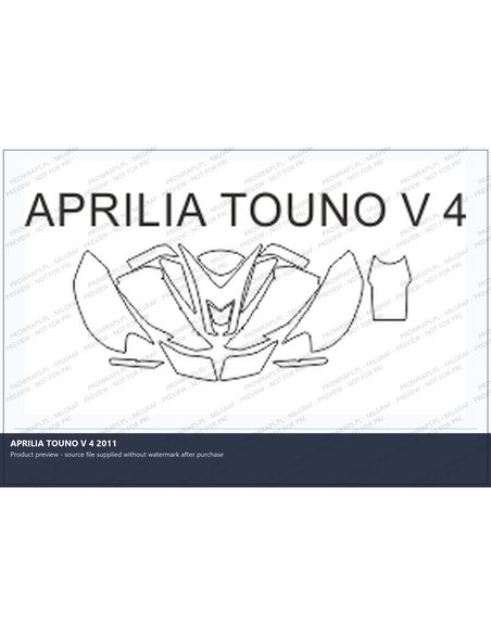 PPF Template - APRILIA TOUNO V 4 2011
