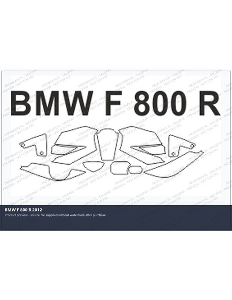 PPF Template - BMW F 800 R 2012