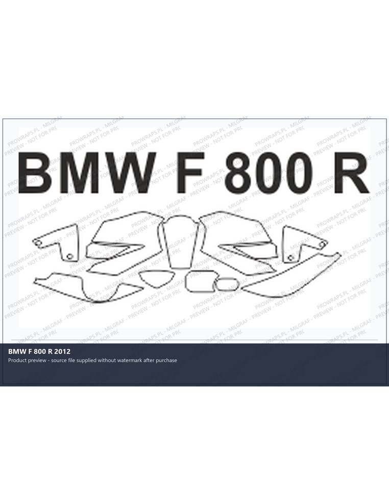 PPF Template - BMW F 800 R 2012
