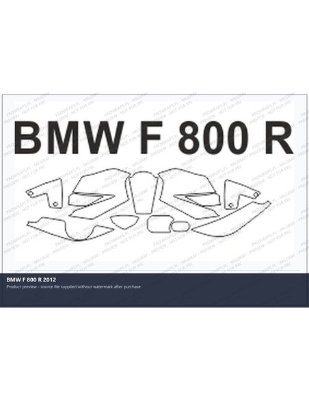 PPF Template - BMW F 800 R 2012