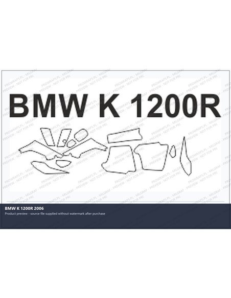 PPF Template - BMW K 1200R 2006