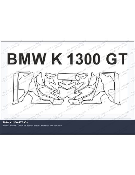 PPF Template - BMW K 1300 GT 2009