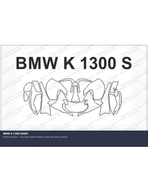 PPF Template - BMW K 1300 S2009