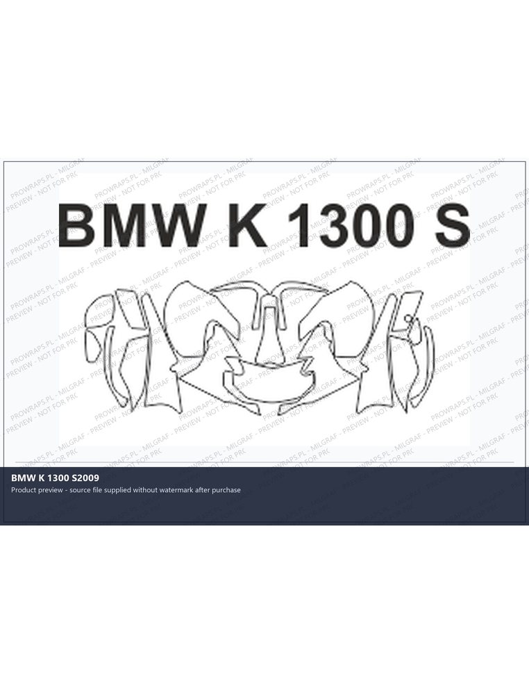 PPF Template - BMW K 1300 S2009