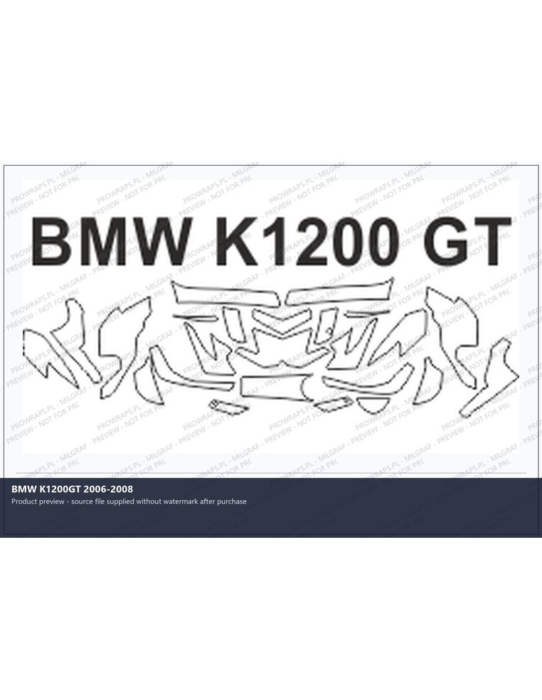 PPF Template - BMW K1200GT 2006-2008