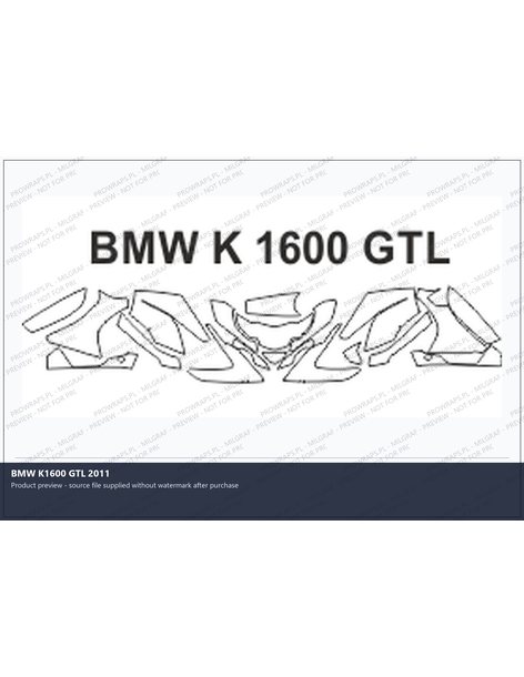 PPF Template - BMW K1600 GTL 2011