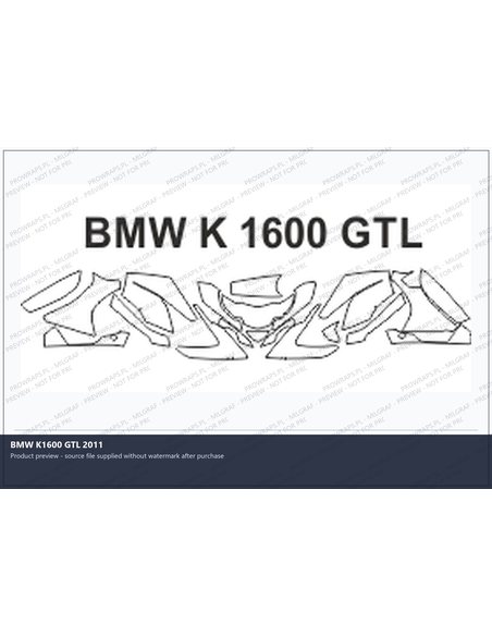 PPF Template - BMW K1600 GTL 2011