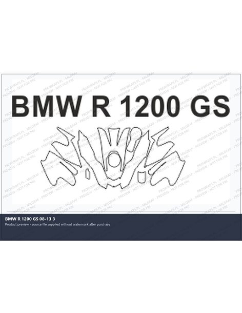 PPF Template - BMW R 1200 GS 08-13 3