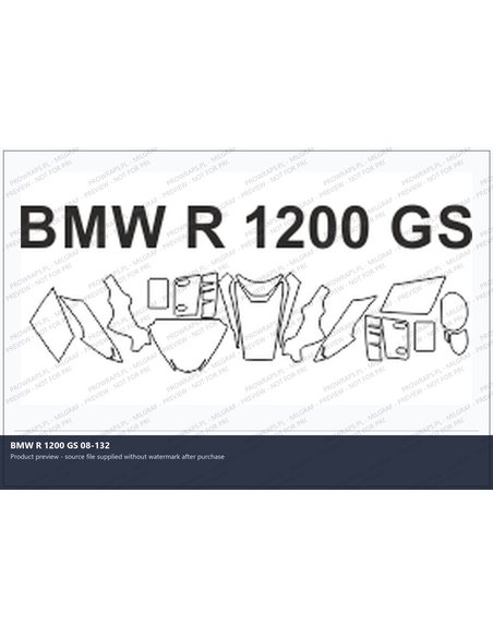 PPF Template - BMW R 1200 GS 08-132