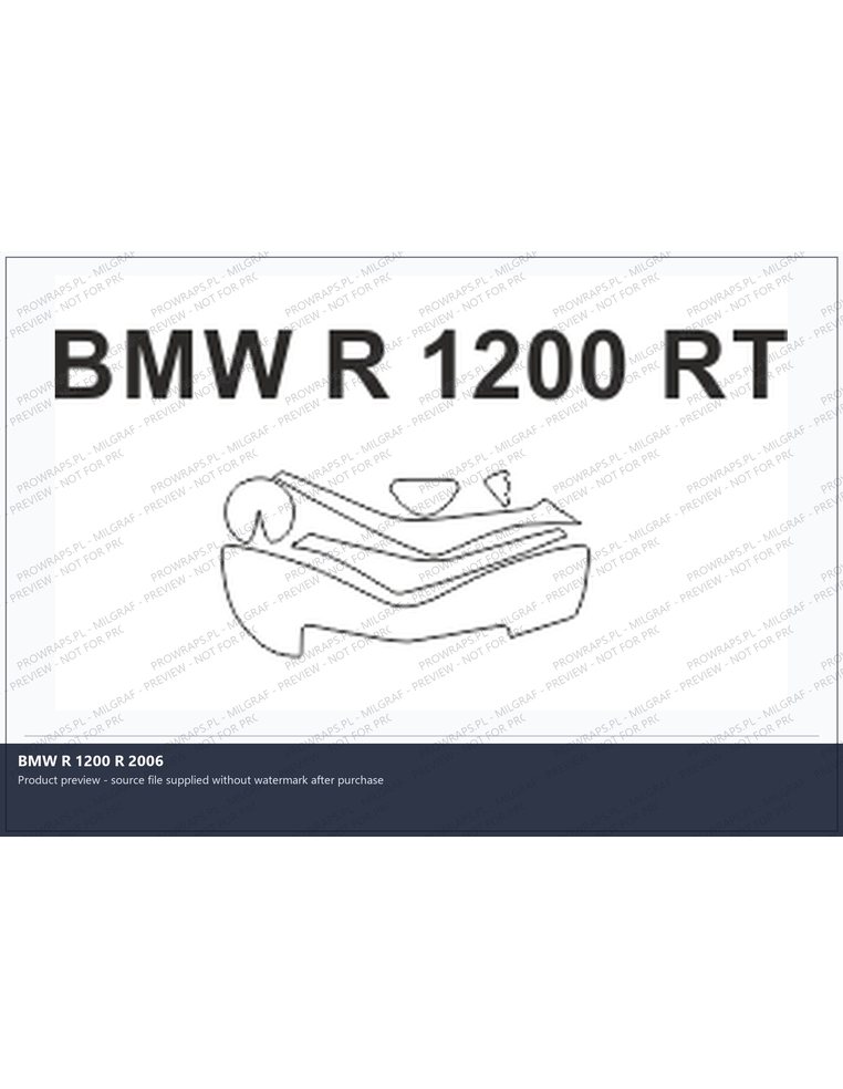 PPF Template - BMW R 1200 R 2006
