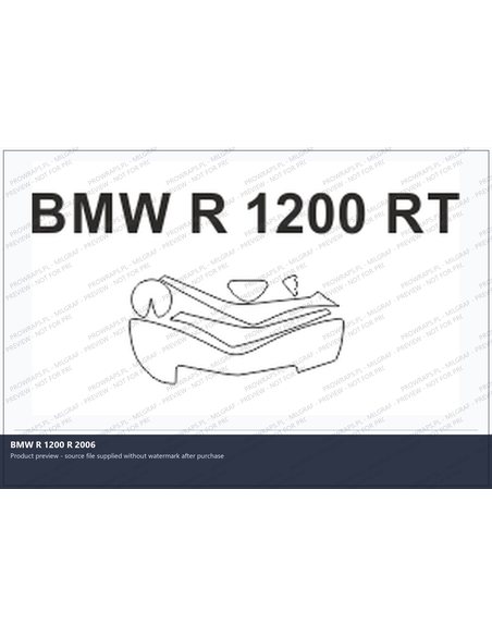 PPF Template - BMW R 1200 R 2006