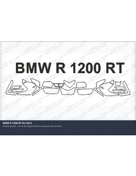 PPF Template - BMW R 1200 RT 05-2014