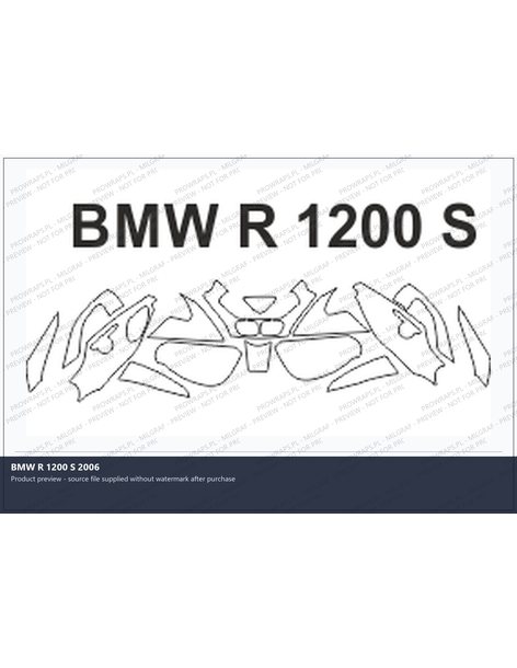 PPF Template - BMW R 1200 S 2006