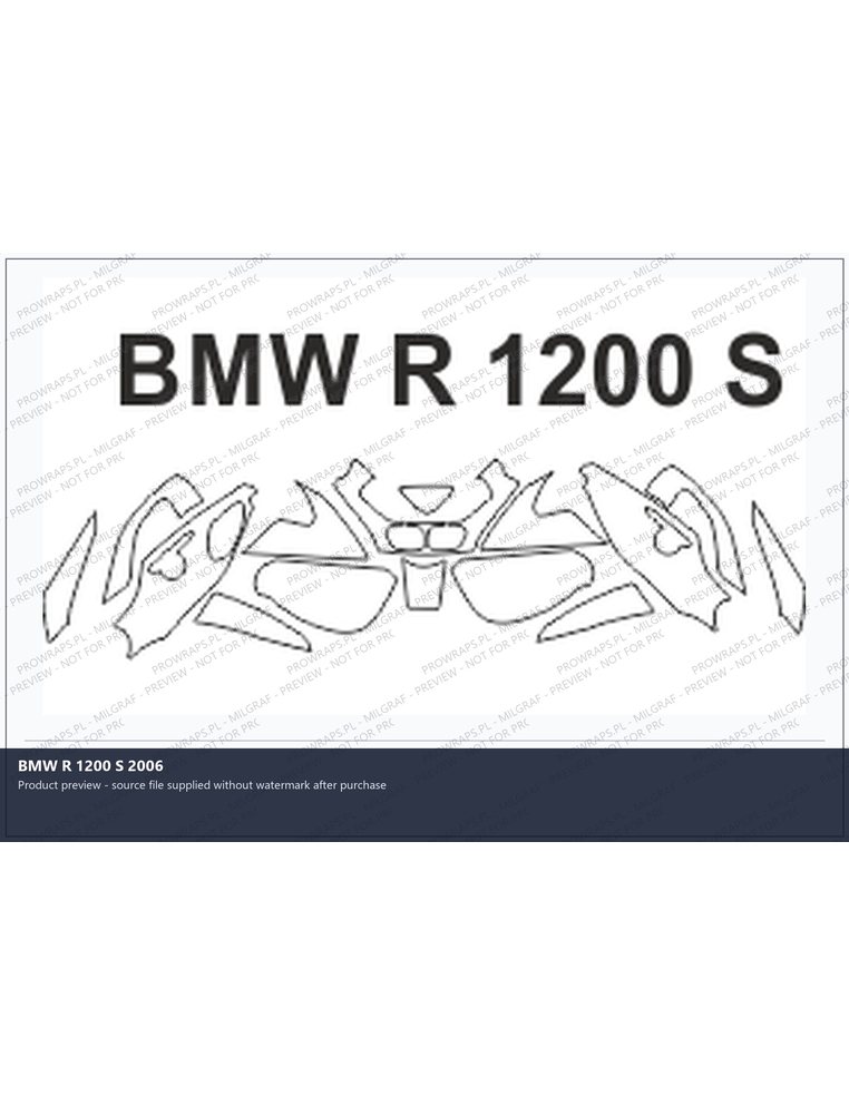 PPF Template - BMW R 1200 S 2006