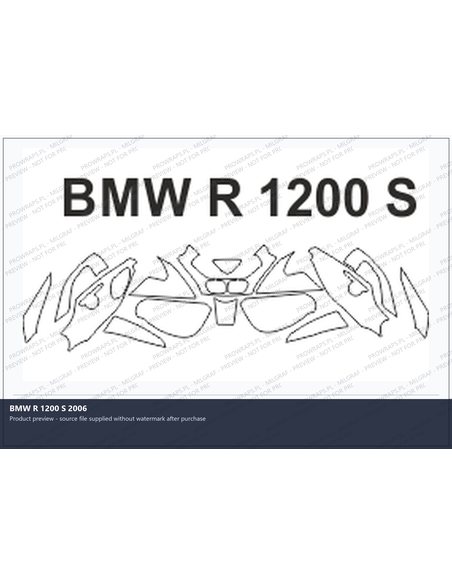 PPF Template - BMW R 1200 S 2006