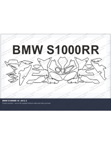 PPF Template - BMW S1000RR 10 -2012 2