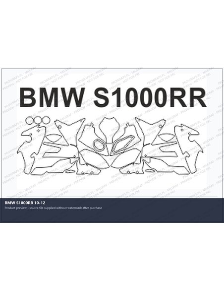 PPF Template - BMW S1000RR 10-12