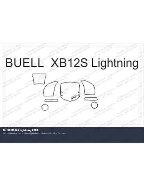 PPF Template - BUELL XB12S Lightning 2004