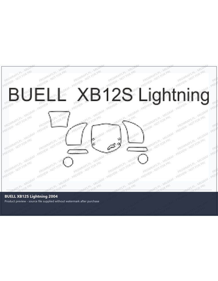 PPF Template - BUELL XB12S Lightning 2004