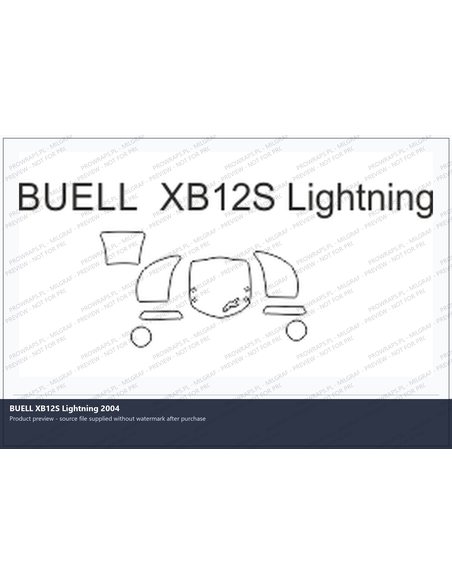 PPF Template - BUELL XB12S Lightning 2004