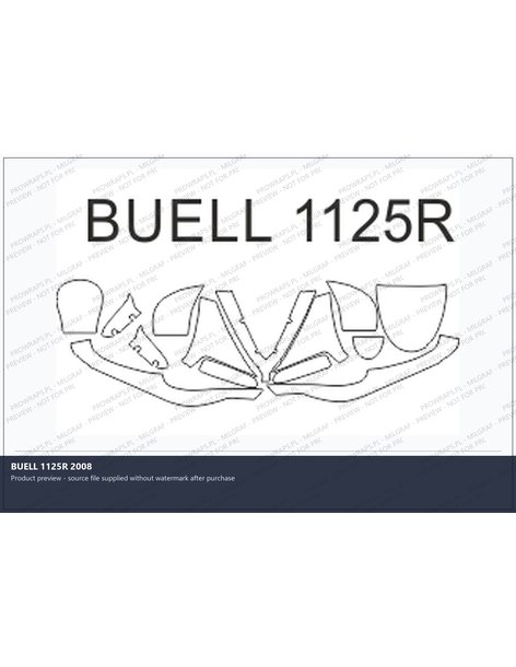 PPF Template - BUELL 1125R 2008