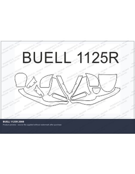 PPF Template - BUELL 1125R 2008