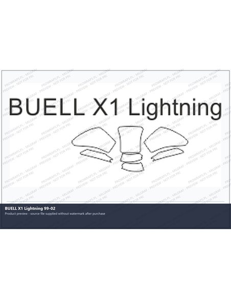 PPF Template - BUELL X1 Lightning 99-02