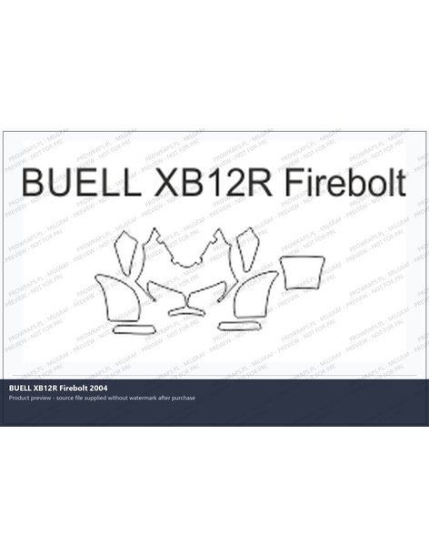 PPF Template - BUELL XB12R Firebolt 2004