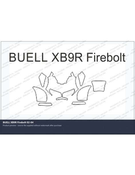 PPF Template - BUELL XB9R Firebolt 02-04