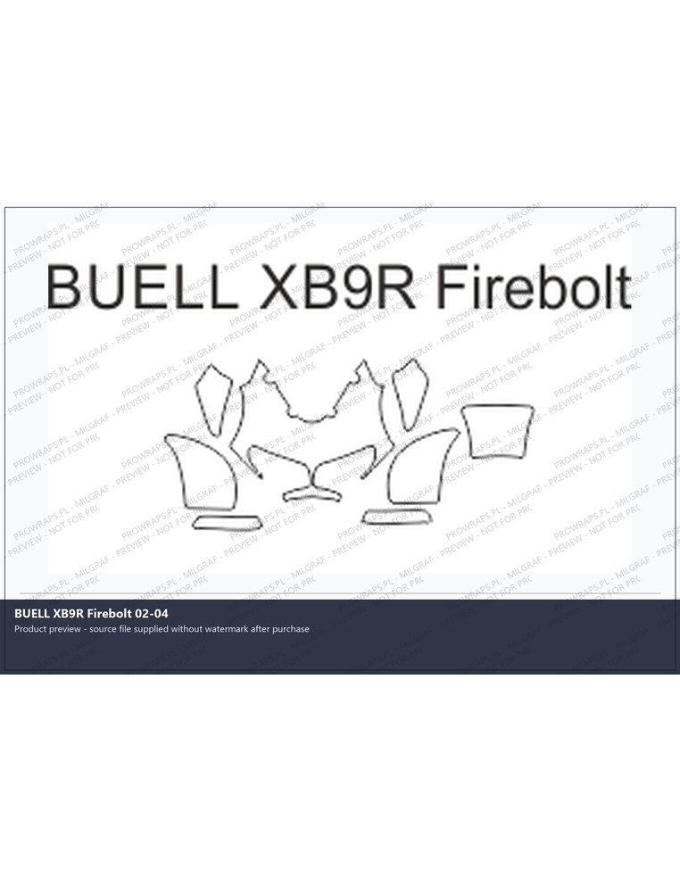 PPF Template - BUELL XB9R Firebolt 02-04