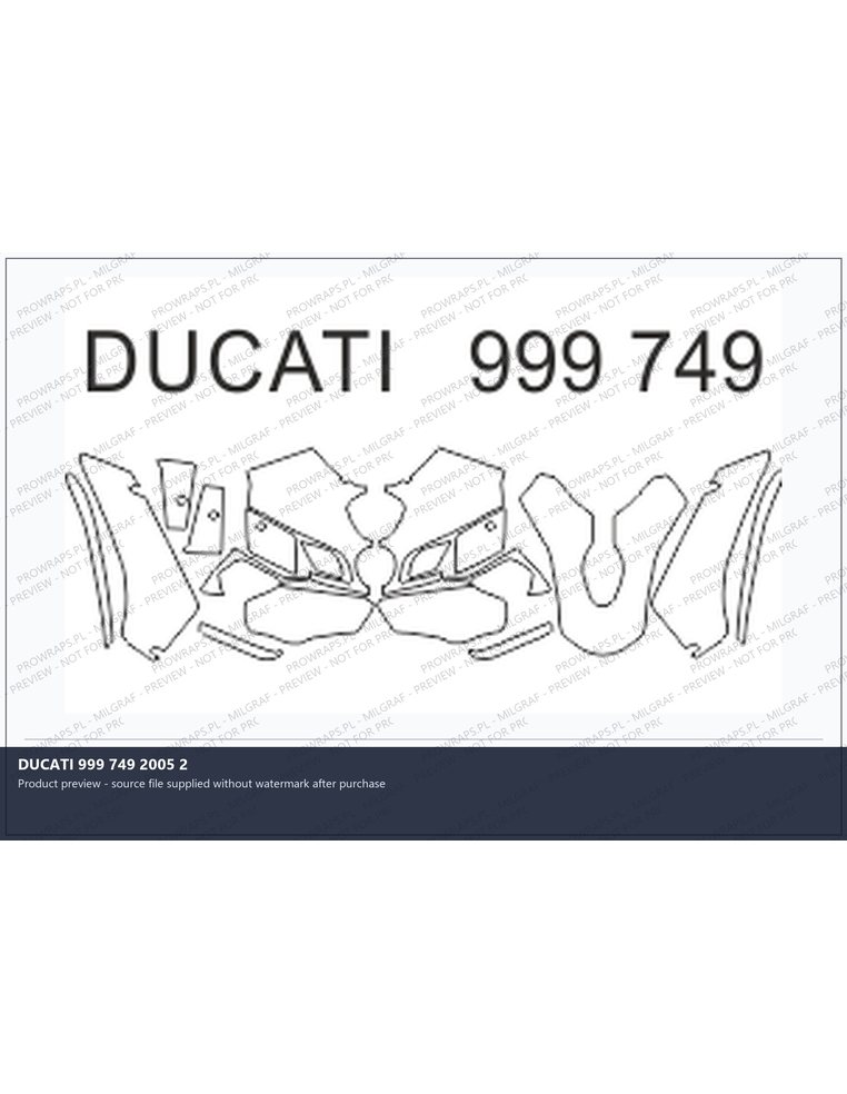 PPF Template - DUCATI 999 749 2005 2
