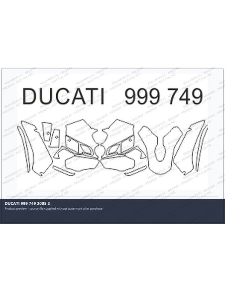PPF Template - DUCATI 999 749 2005 2