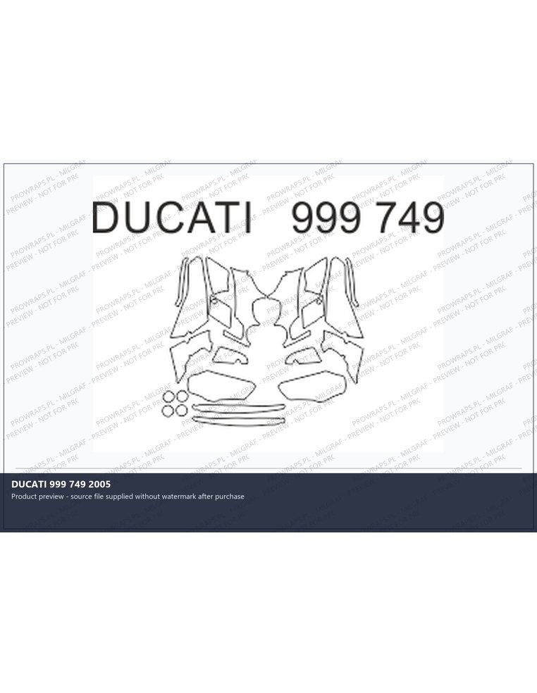 PPF Template - DUCATI 999 749 2005