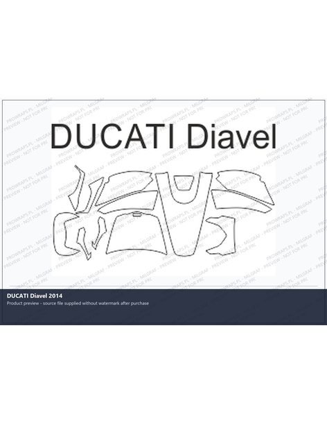 PPF Template - DUCATI Diavel 2014