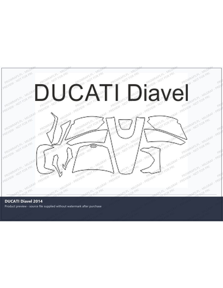 PPF Template - DUCATI Diavel 2014