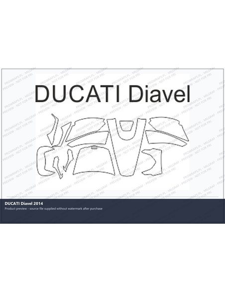 PPF Template - DUCATI Diavel 2014