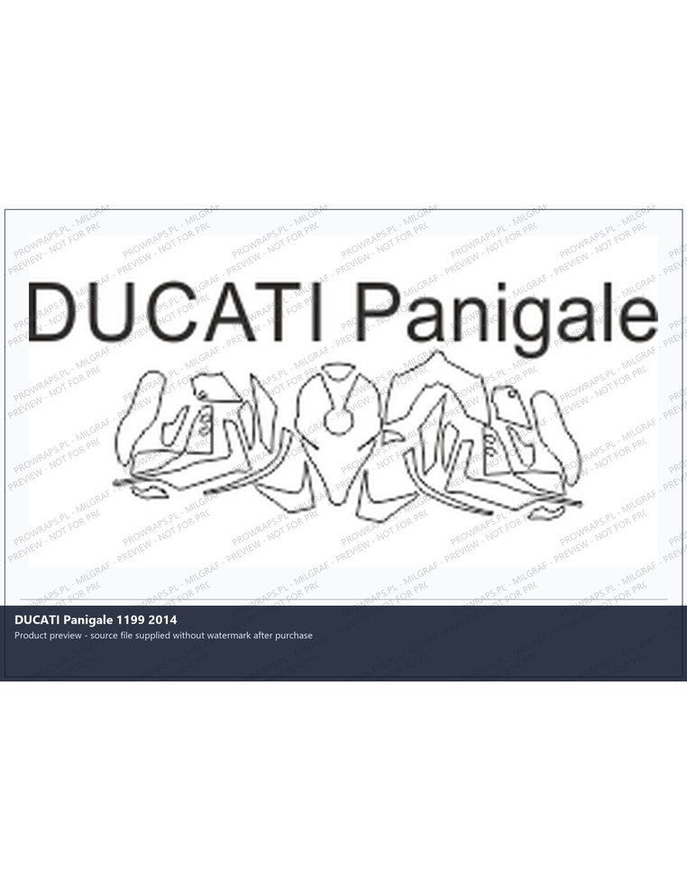 PPF Template - DUCATI Panigale 1199 2014
