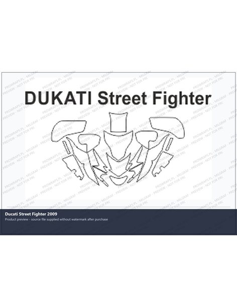 PPF Template - DUKATI Street Fighter 2009